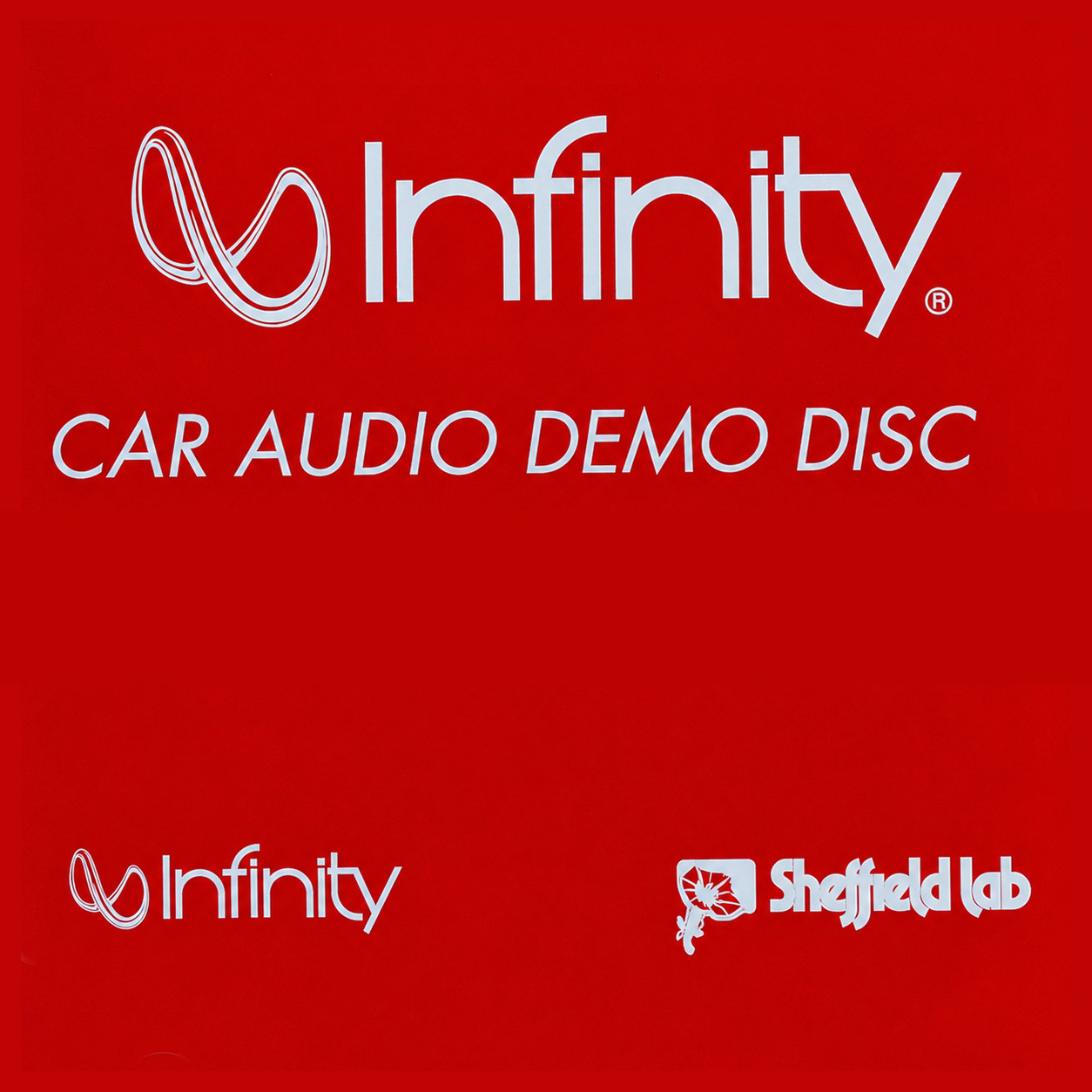 Infinity car audio democ disc